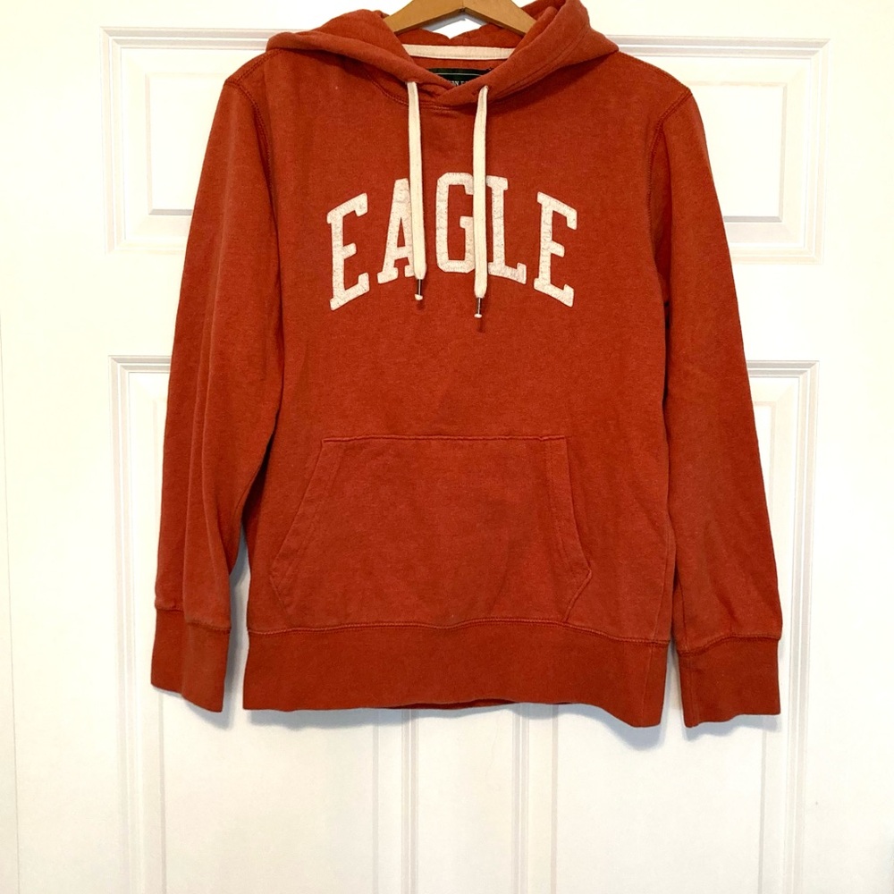 American eagle men’s XS orange pullover hoodie